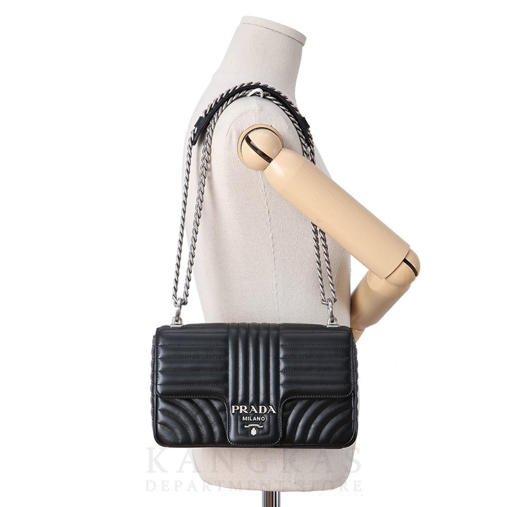 PRADA(USED)프라다 1BD108 다이아그램 체인 숄더백