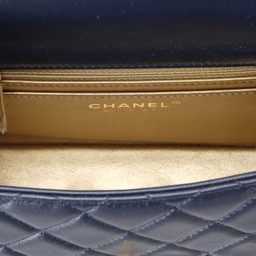 CHANEL(USED)샤넬 클래식 램스킨 쁘띠삭 골든볼