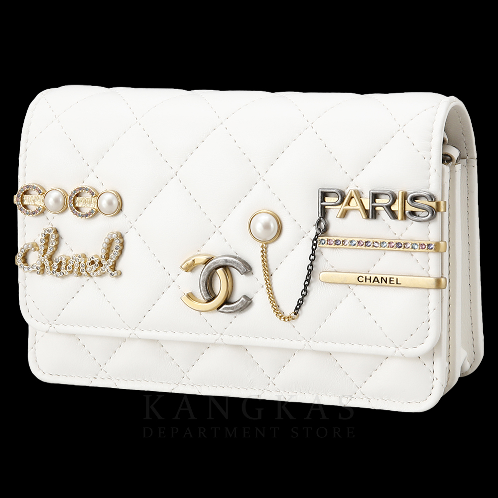 CHANEL(USED)샤넬 시즌 플랩백 화이트