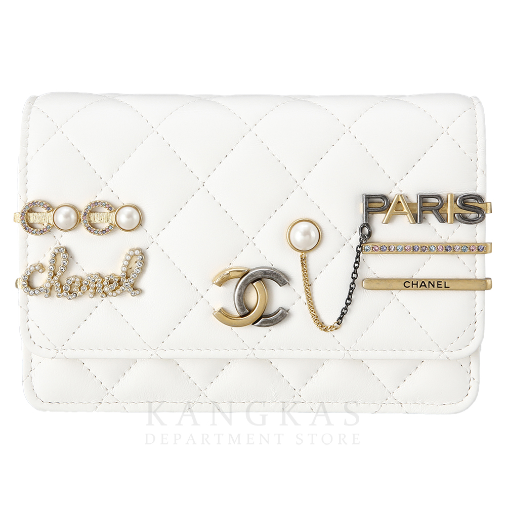 CHANEL(USED)샤넬 시즌 플랩백 화이트