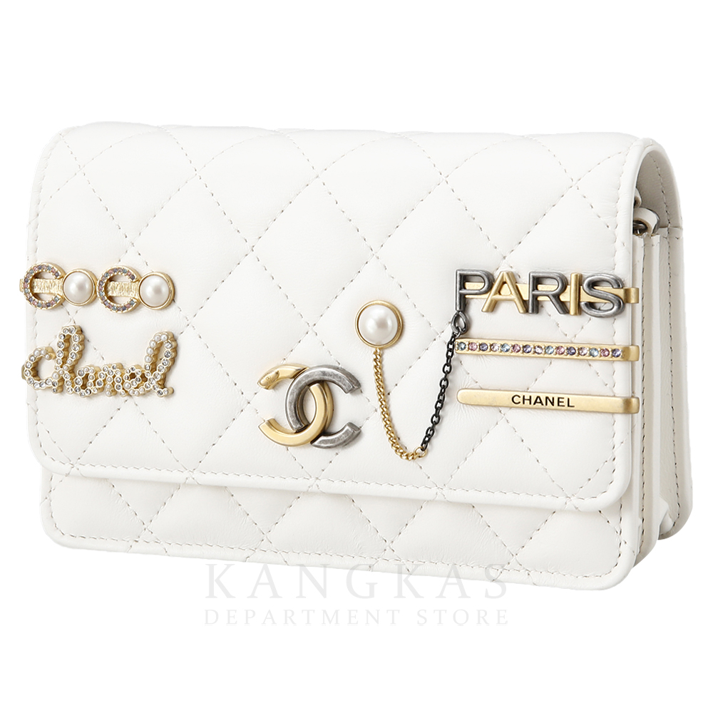 CHANEL(USED)샤넬 시즌 플랩백 화이트