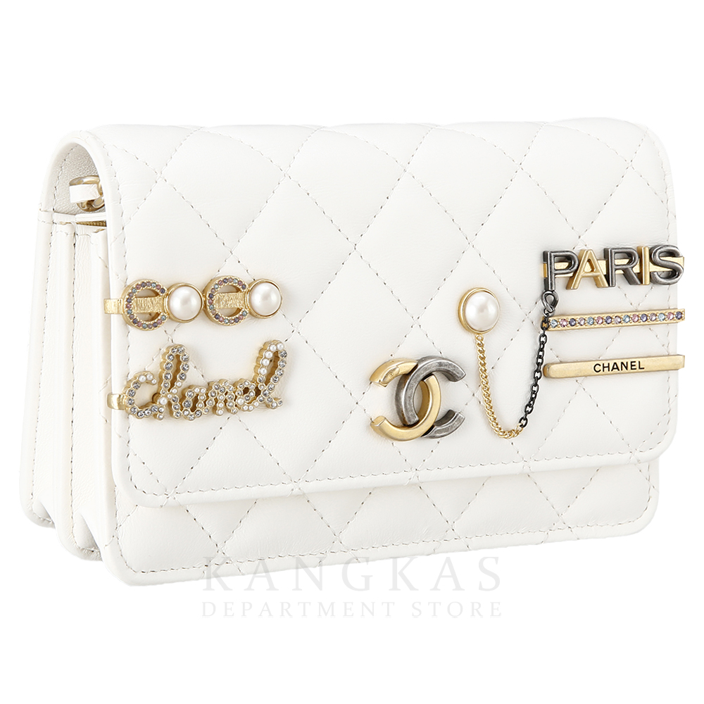 CHANEL(USED)샤넬 시즌 플랩백 화이트