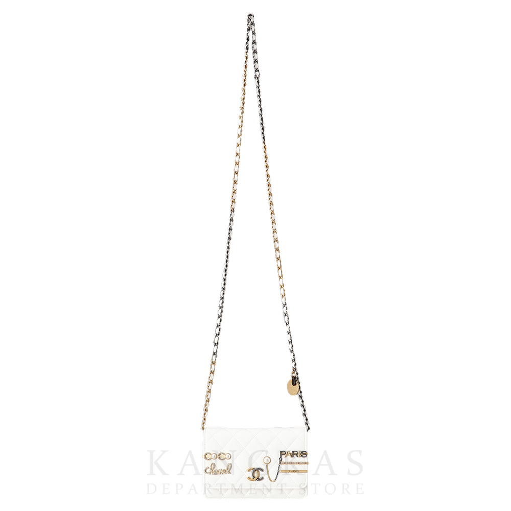 CHANEL(USED)샤넬 시즌 플랩백 화이트