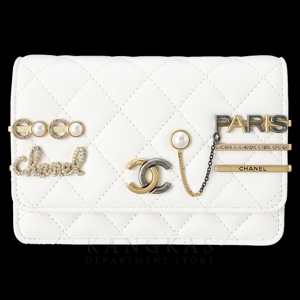 CHANEL(USED)샤넬 시즌 플랩백 화이트
