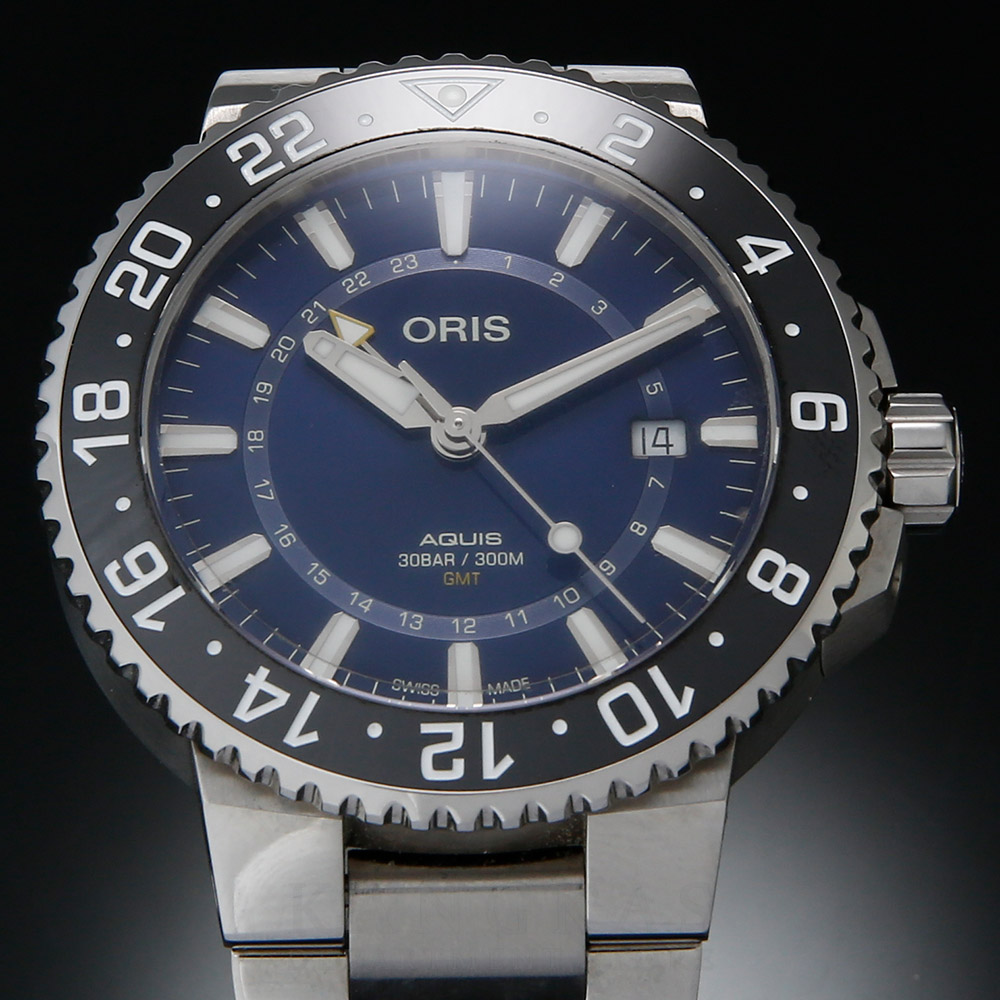 ORIS(USED)오리스 아퀴스 GMT 데이트