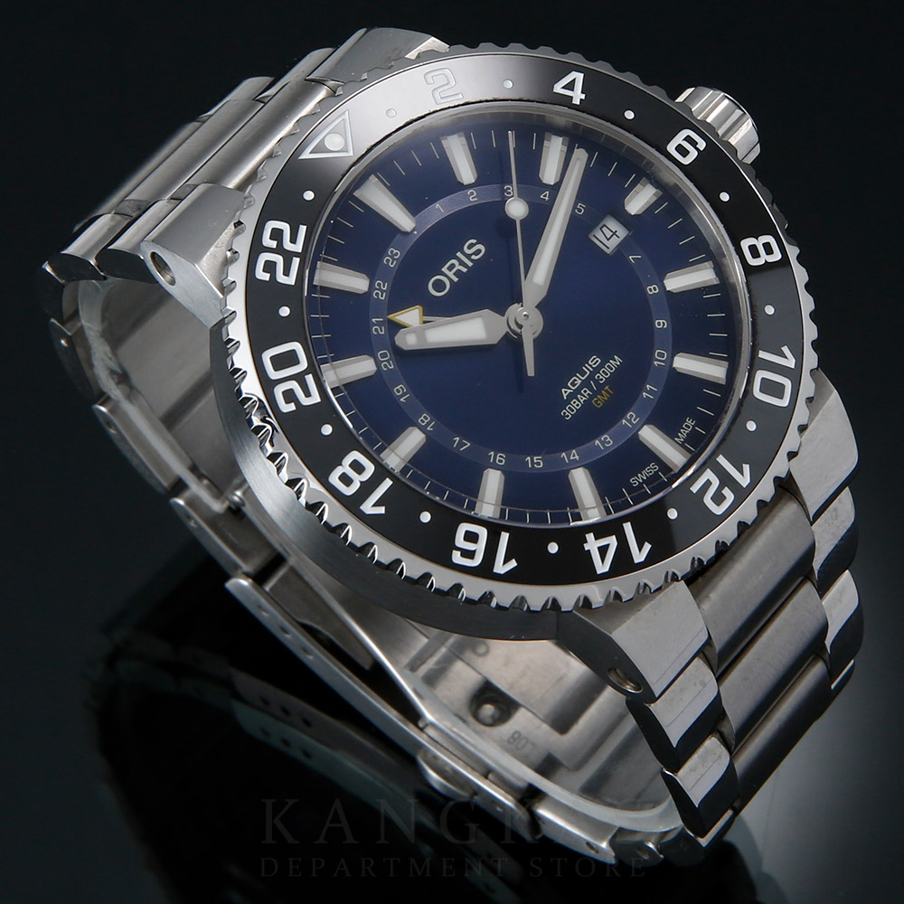 ORIS(USED)오리스 아퀴스 GMT 데이트