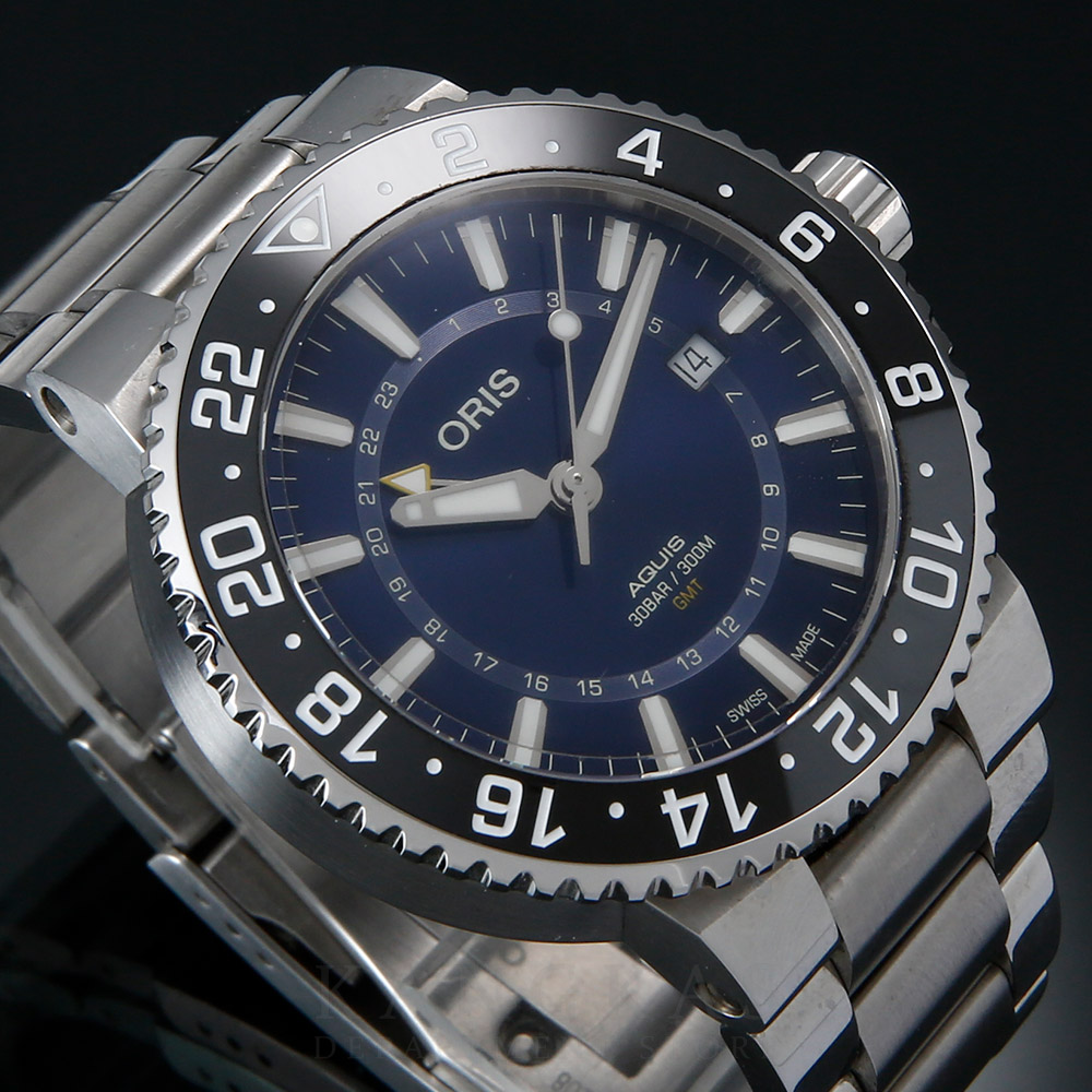 ORIS(USED)오리스 아퀴스 GMT 데이트
