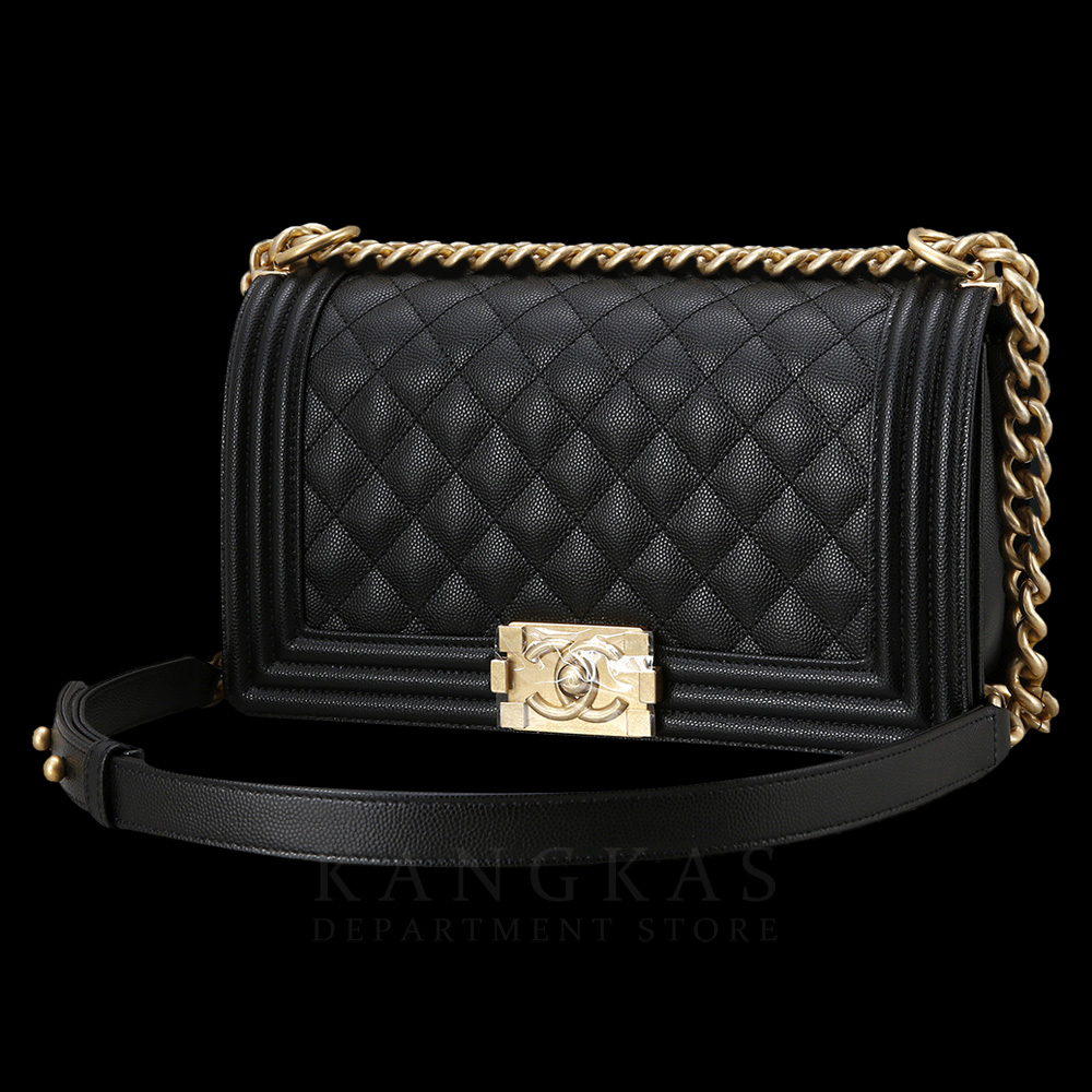CHANEL(USED)샤넬 보이샤넬 캐비어 미듐
