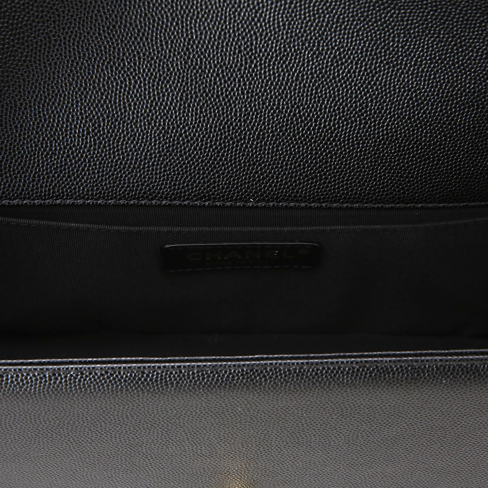 CHANEL(USED)샤넬 보이샤넬 캐비어 미듐