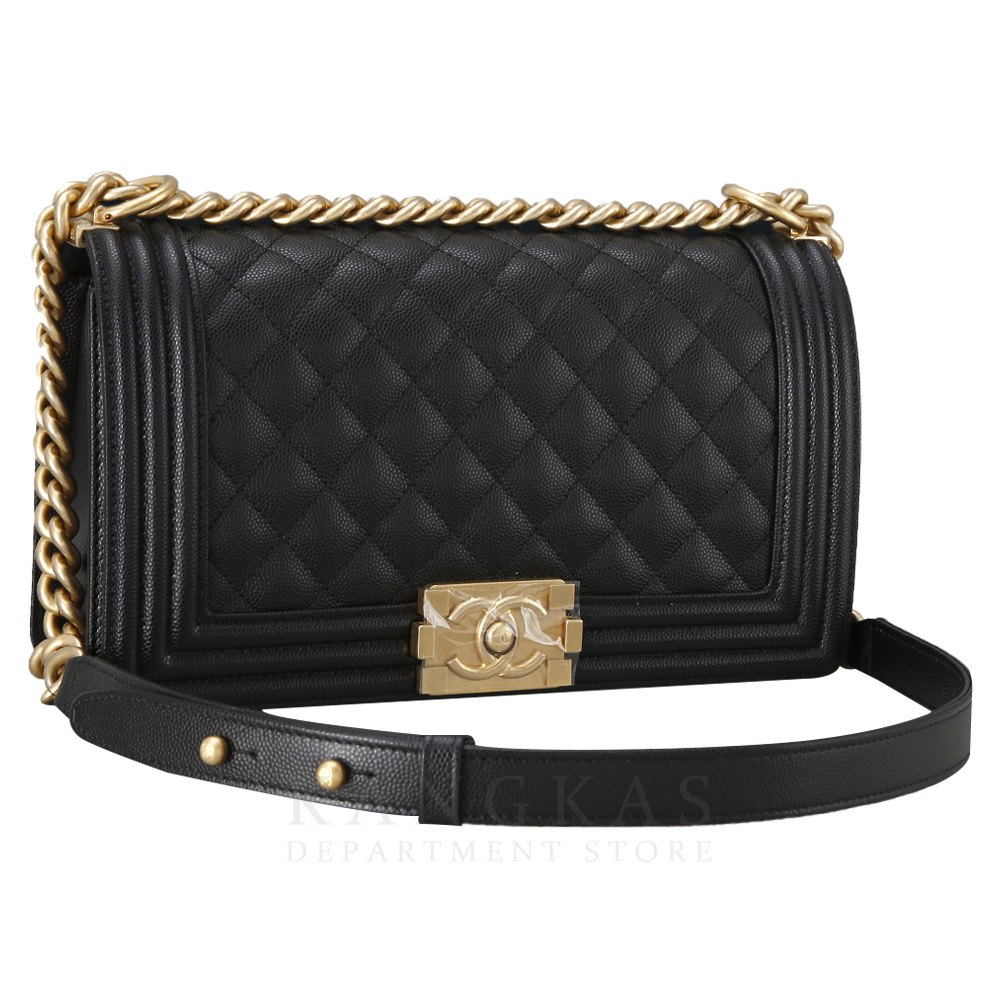 CHANEL(USED)샤넬 보이샤넬 캐비어 미듐
