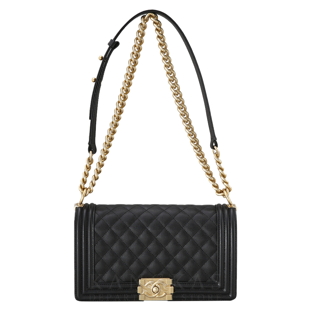 CHANEL(USED)샤넬 보이샤넬 캐비어 미듐
