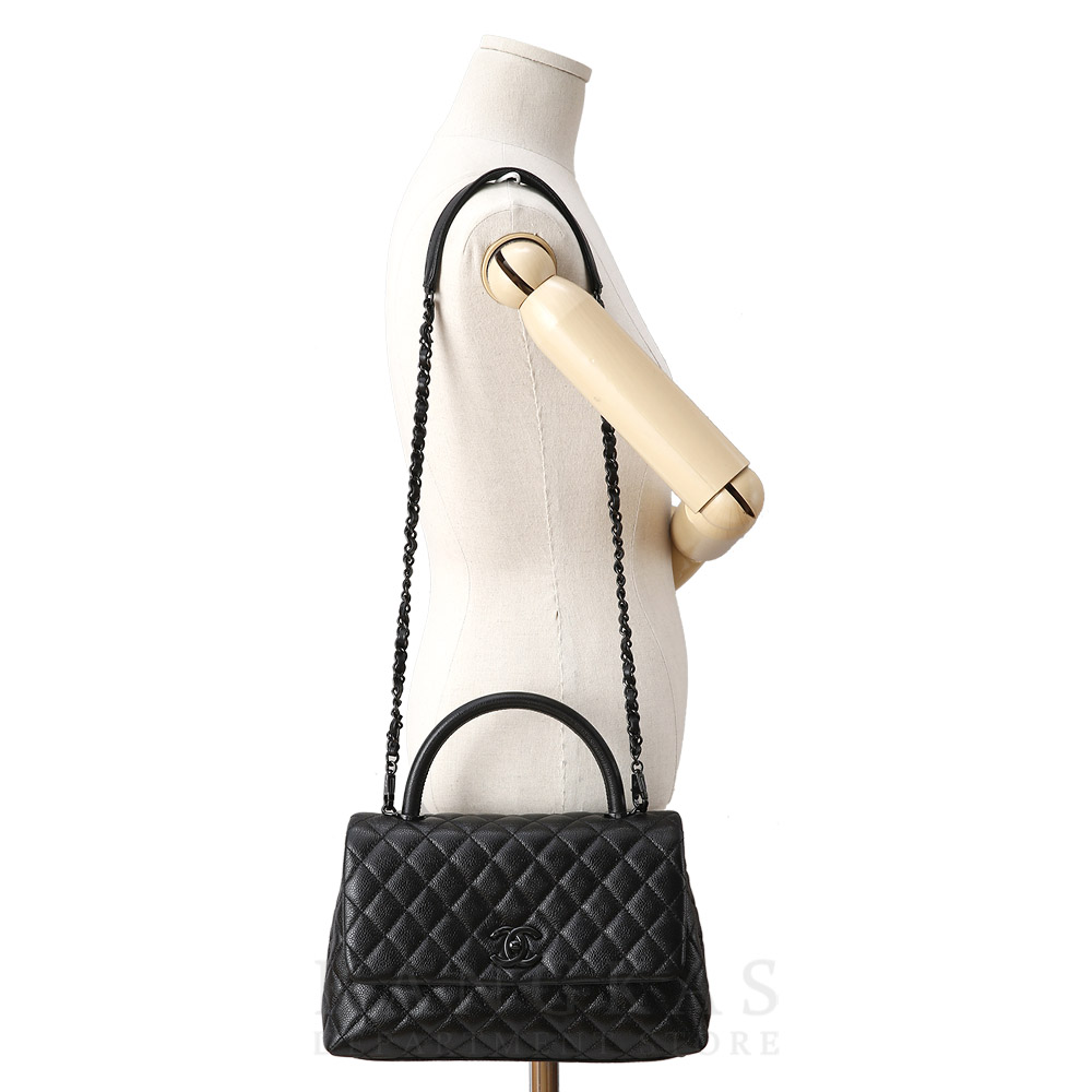 CHANEL(USED)샤넬 캐비어 코코핸들 미듐