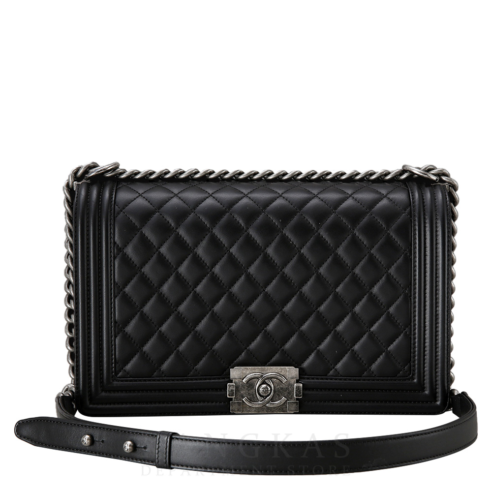 CHANEL(USED)샤넬 보이샤넬  램스킨 뉴미듐