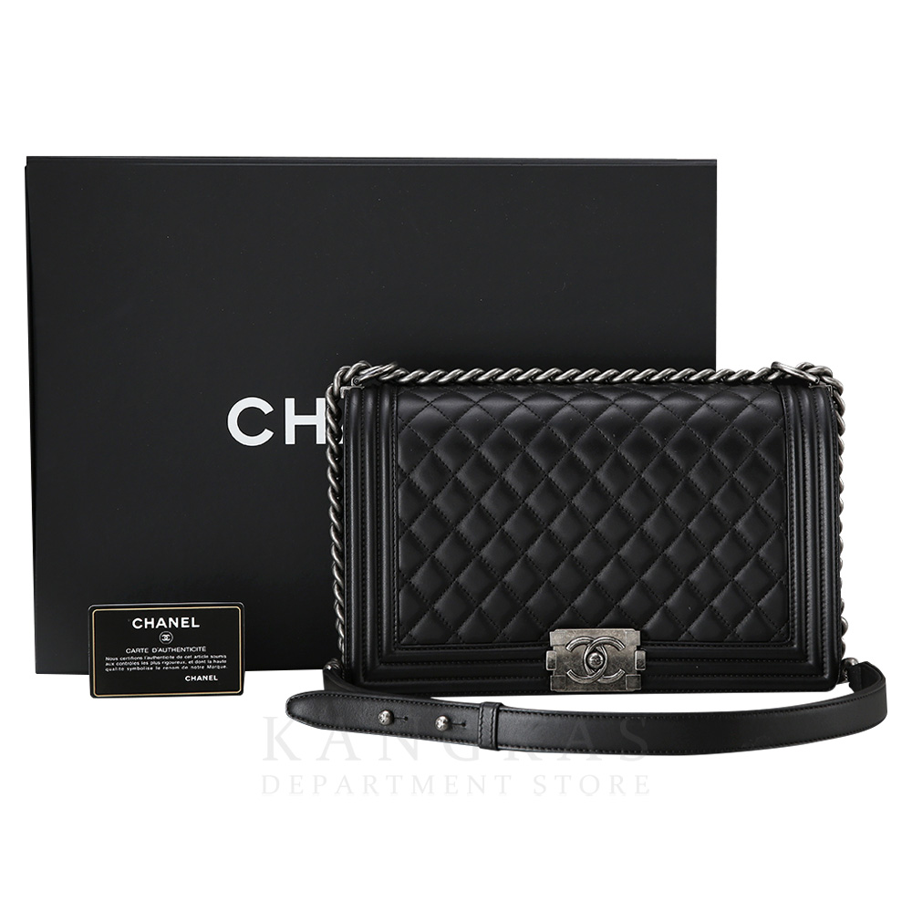 CHANEL(USED)샤넬 보이샤넬  램스킨 뉴미듐