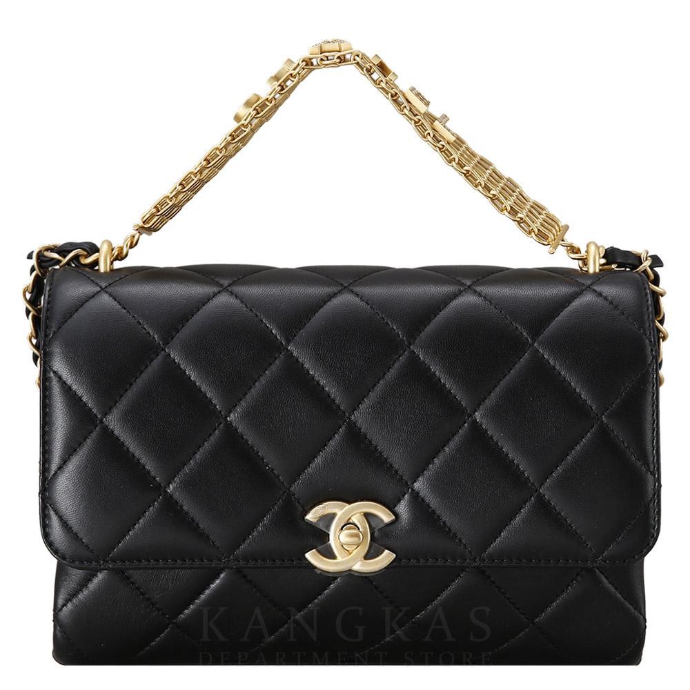 CHANEL(USED)샤넬 시즌 CC로고 체인 플랩백