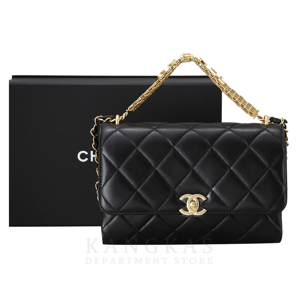 CHANEL(USED)샤넬 시즌 CC로고 체인 플랩백