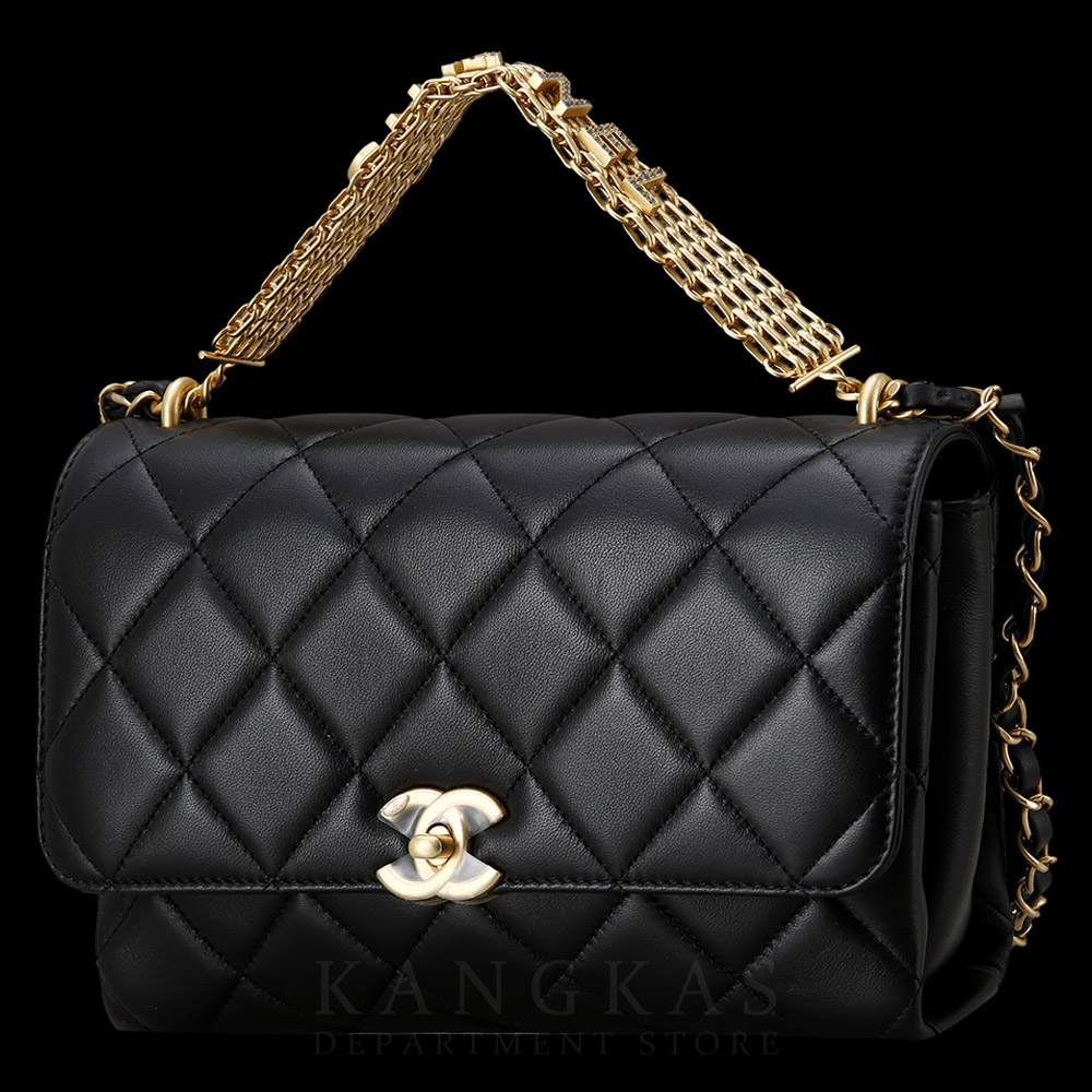 CHANEL(USED)샤넬 시즌 CC로고 체인 플랩백