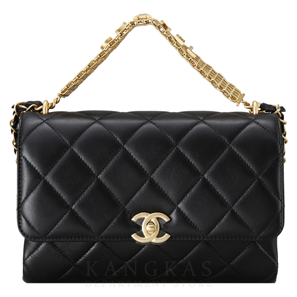 CHANEL(USED)샤넬 시즌 CC로고 체인 플랩백