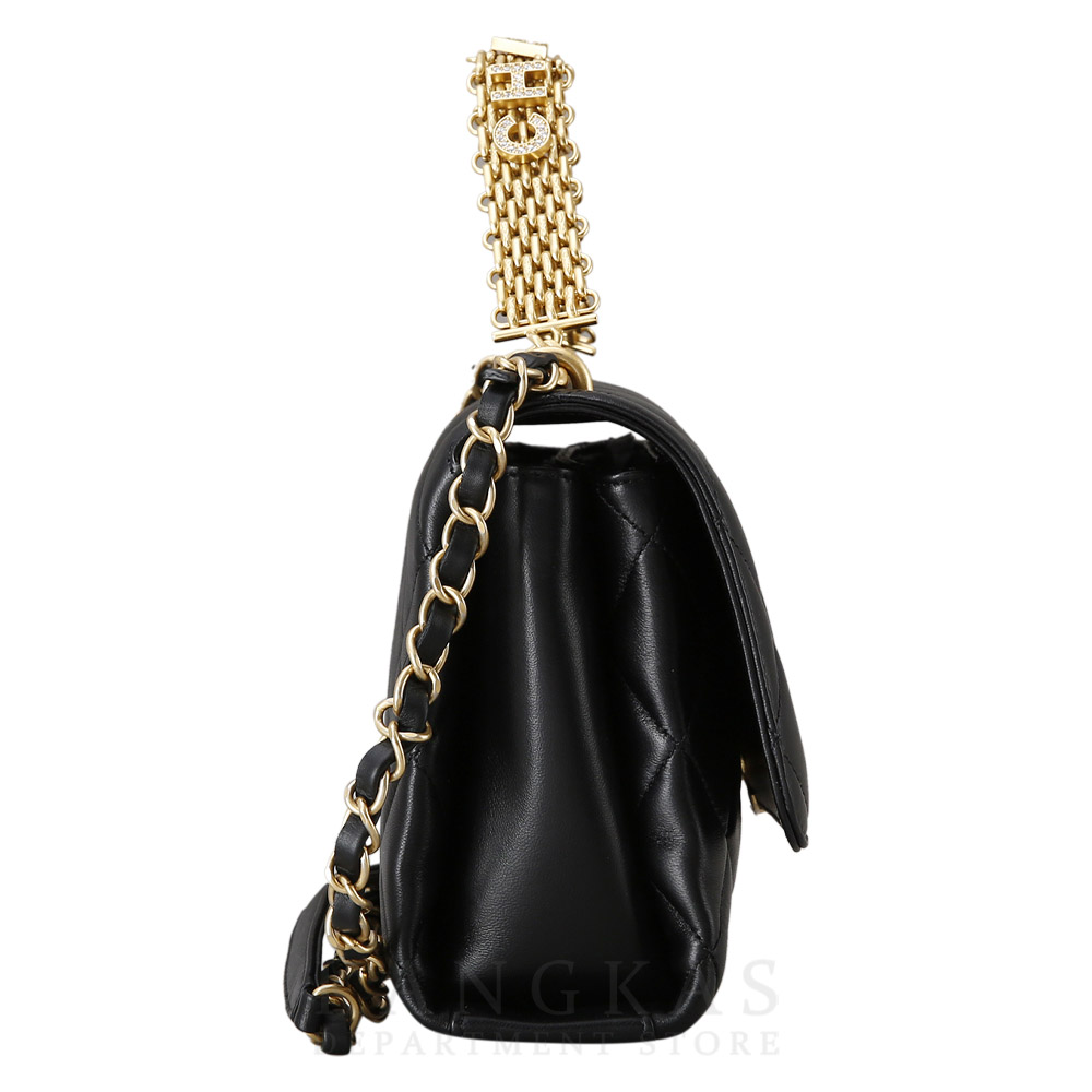 CHANEL(USED)샤넬 시즌 CC로고 체인 플랩백