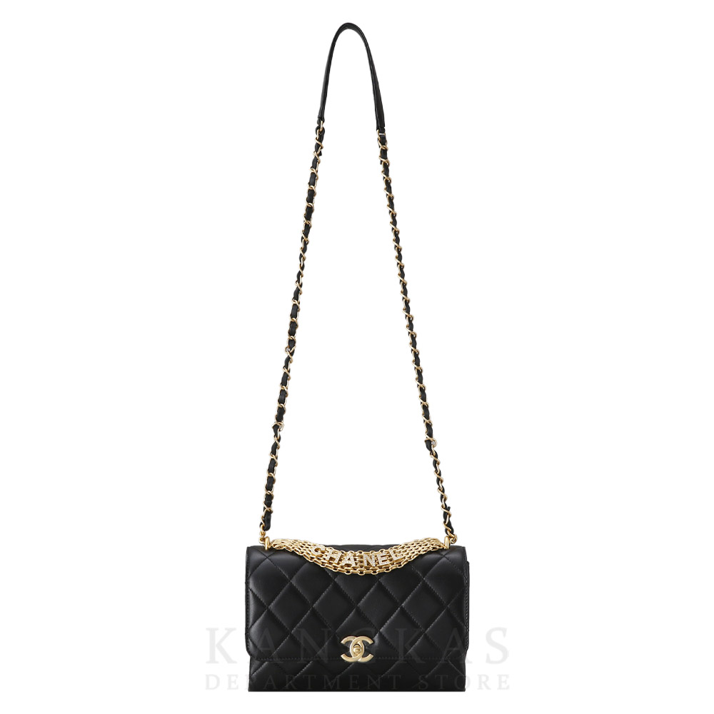 CHANEL(USED)샤넬 시즌 CC로고 체인 플랩백