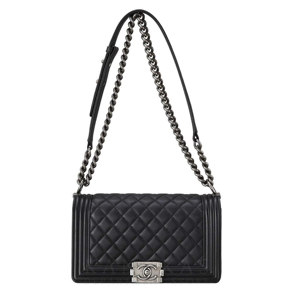 CHANEL(USED)샤넬 보이샤넬 램스킨 미듐