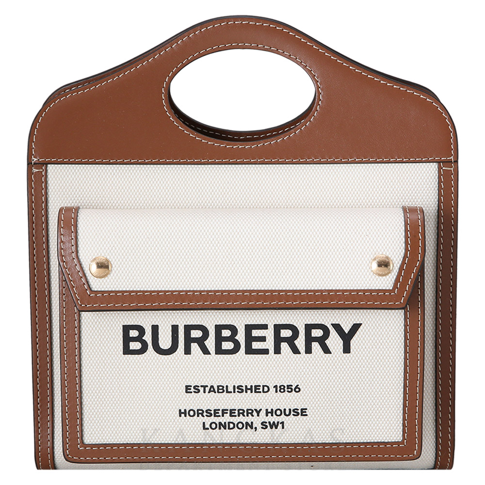 BURBERRY(USED)버버리 투톤 캔버스 미니 포켓백