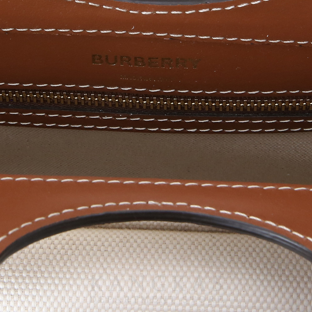 BURBERRY(USED)버버리 투톤 캔버스 미니 포켓백