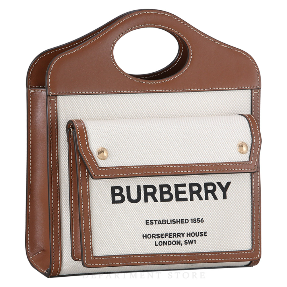 BURBERRY(USED)버버리 투톤 캔버스 미니 포켓백