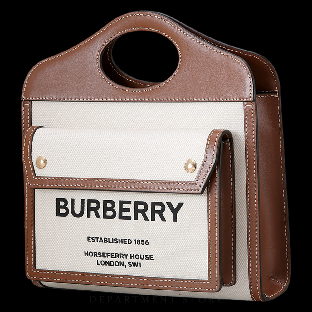 BURBERRY(USED)버버리 투톤 캔버스 미니 포켓백
