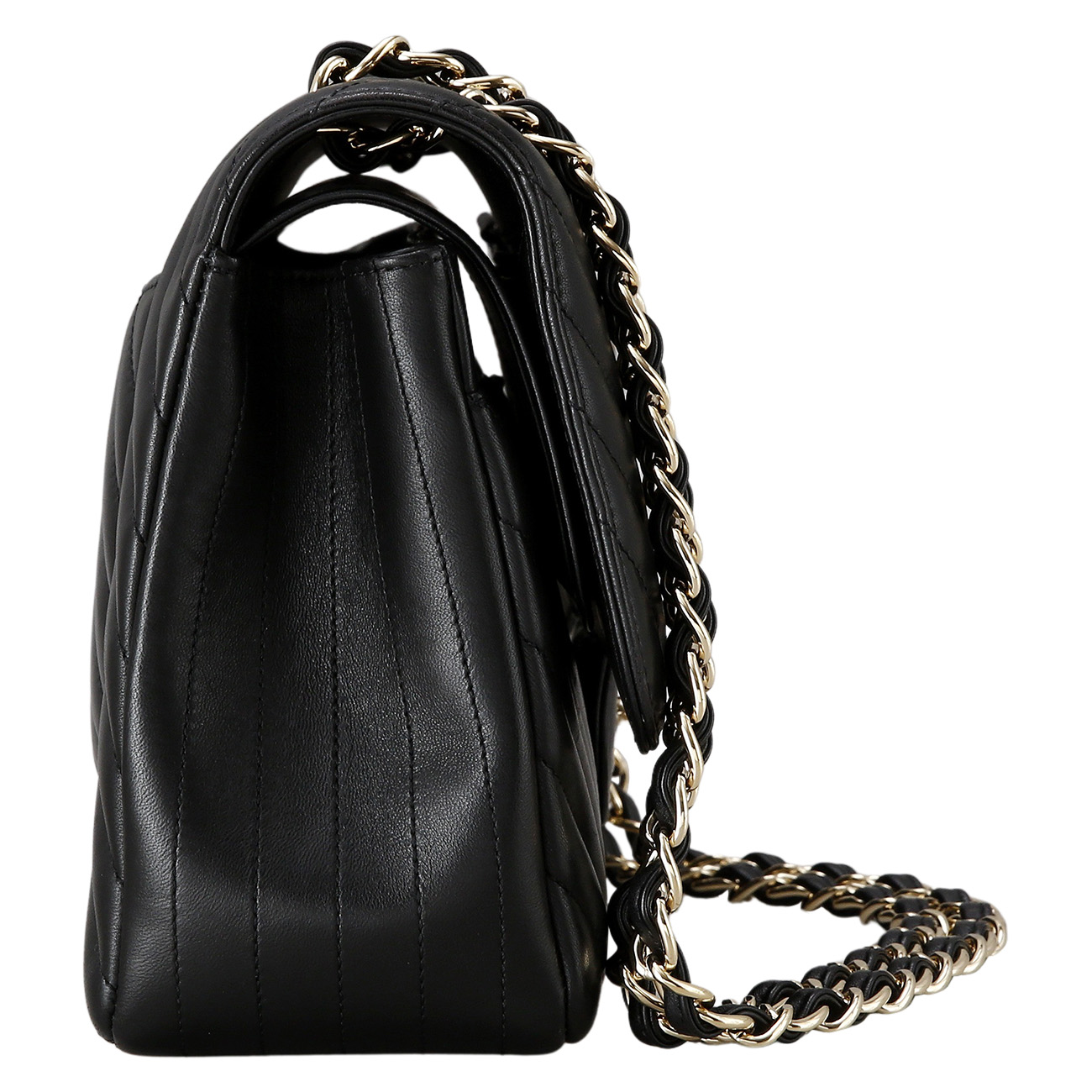 CHANEL(USED)샤넬 램스킨 클래식 쉐브론 라지백