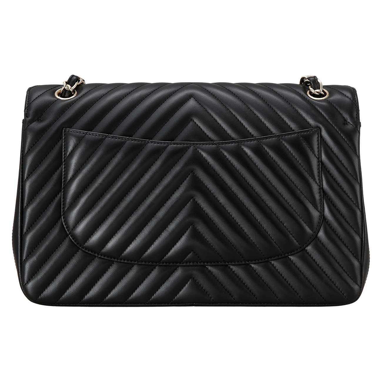 CHANEL(USED)샤넬 램스킨 클래식 쉐브론 라지백