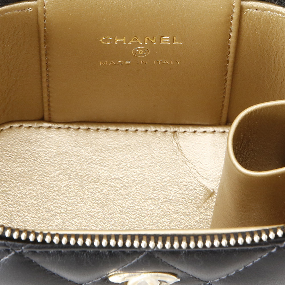 CHANEL(USED)샤넬 램스킨 베니티 골든볼 미니 체인백