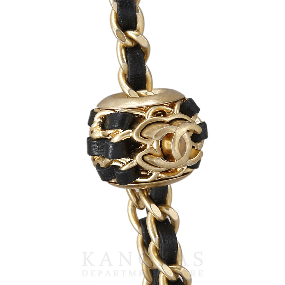 CHANEL(USED)샤넬 램스킨 베니티 골든볼 미니 체인백