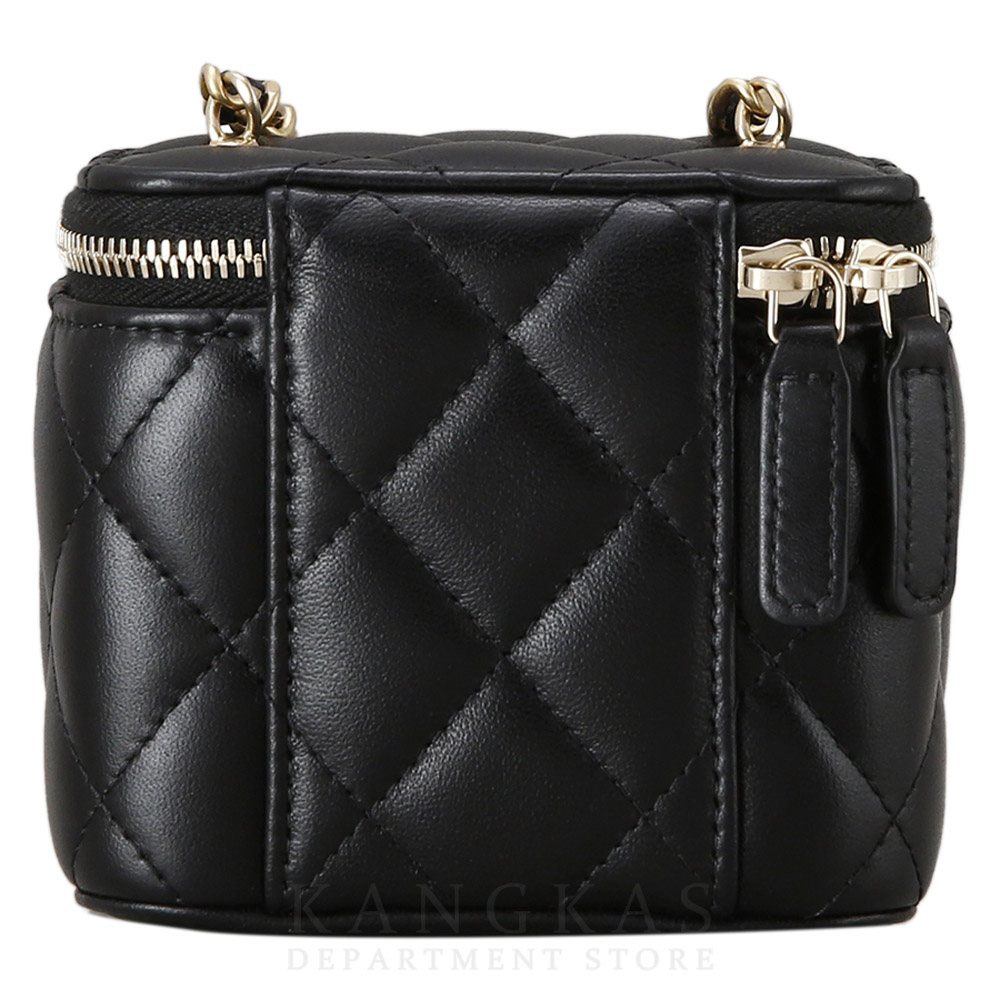 CHANEL(USED)샤넬 램스킨 베니티 골든볼 미니 체인백