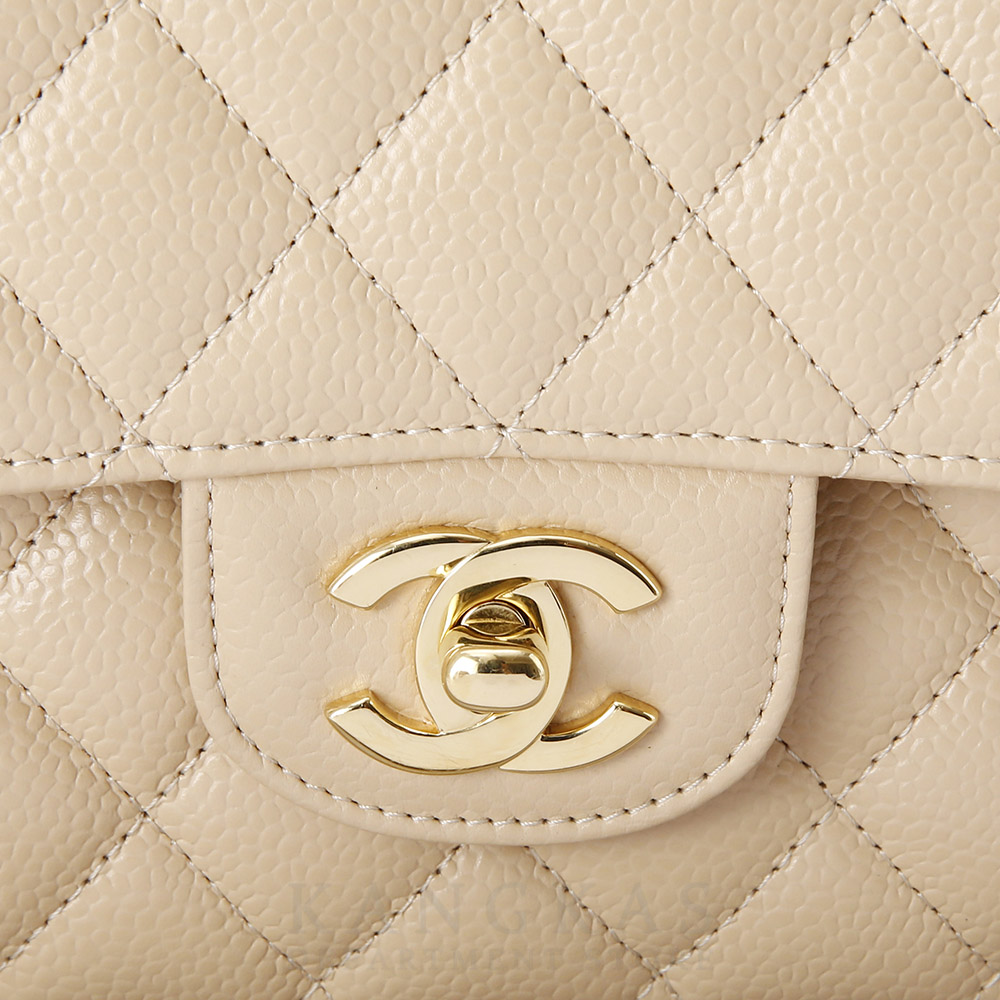 CHANEL(USED)샤넬 베이지 클래식 미듐 플랩백
