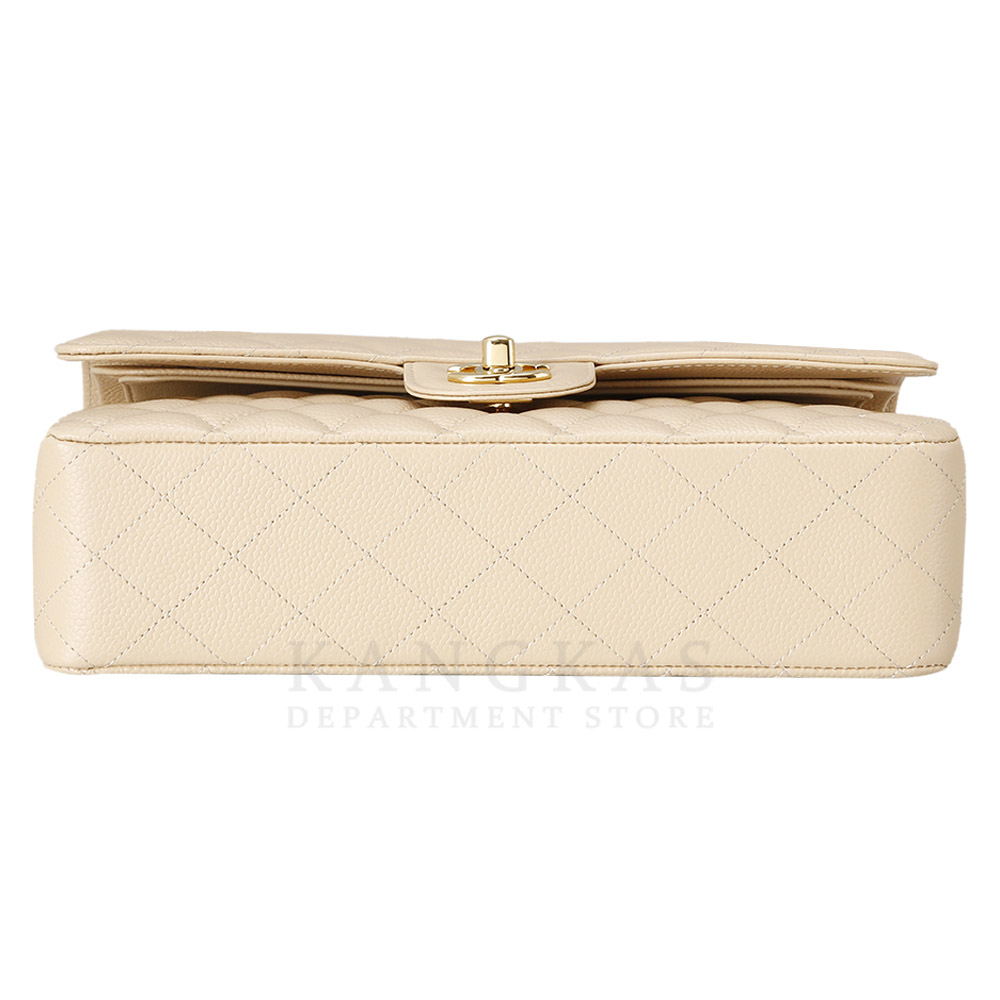 CHANEL(USED)샤넬 베이지 클래식 미듐 플랩백