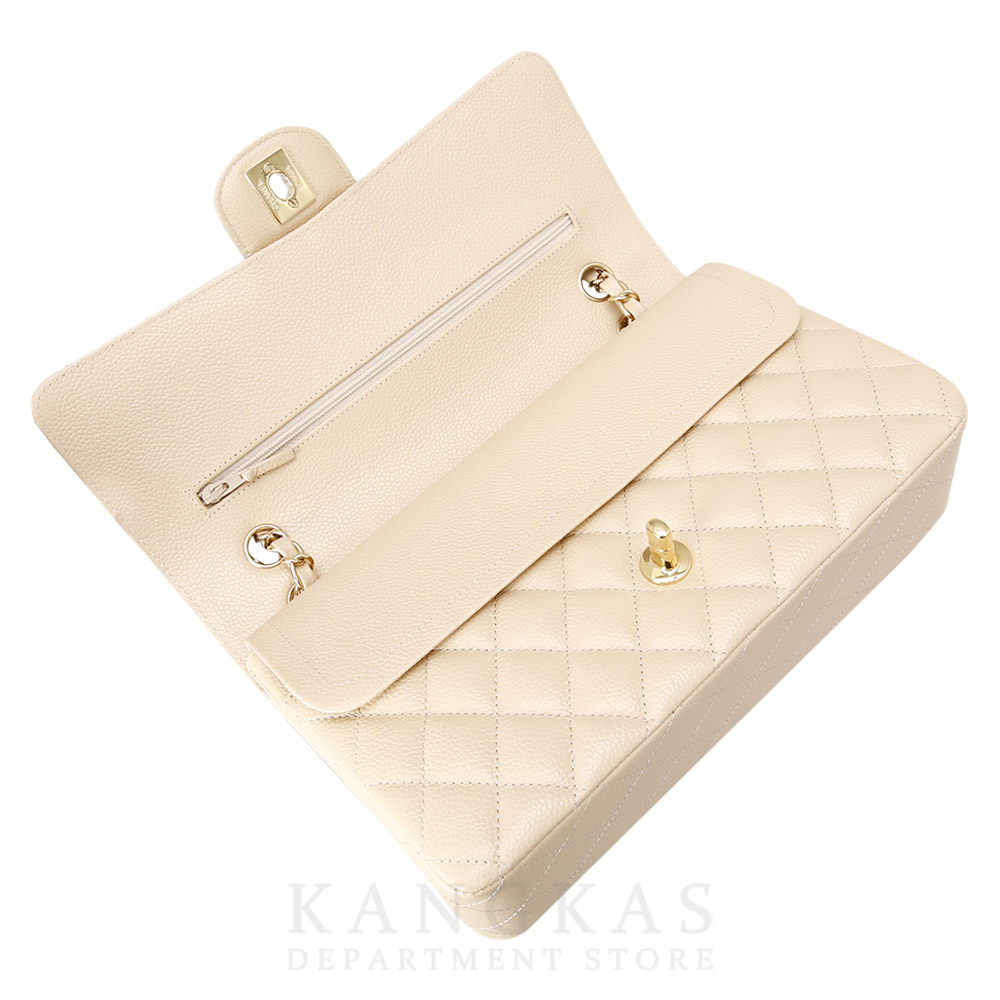 CHANEL(USED)샤넬 베이지 클래식 미듐 플랩백