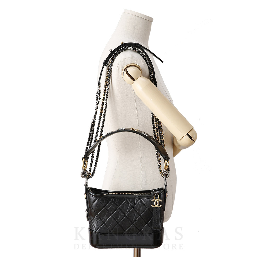CHANEL(USED)샤넬 가브리엘 호보 로고 스트랩 스몰