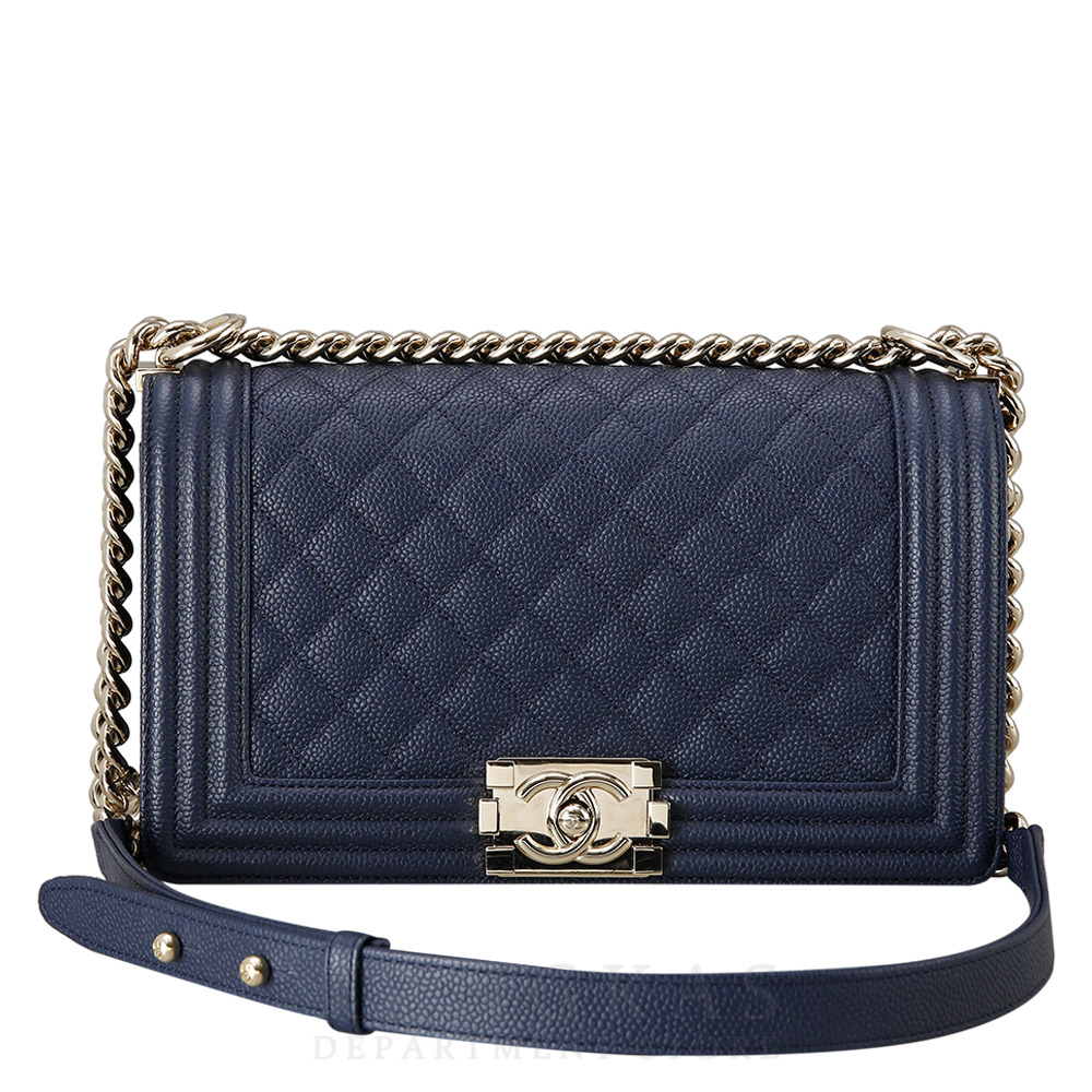 CHANEL(USED)샤넬 보이샤넬 캐비어 미듐