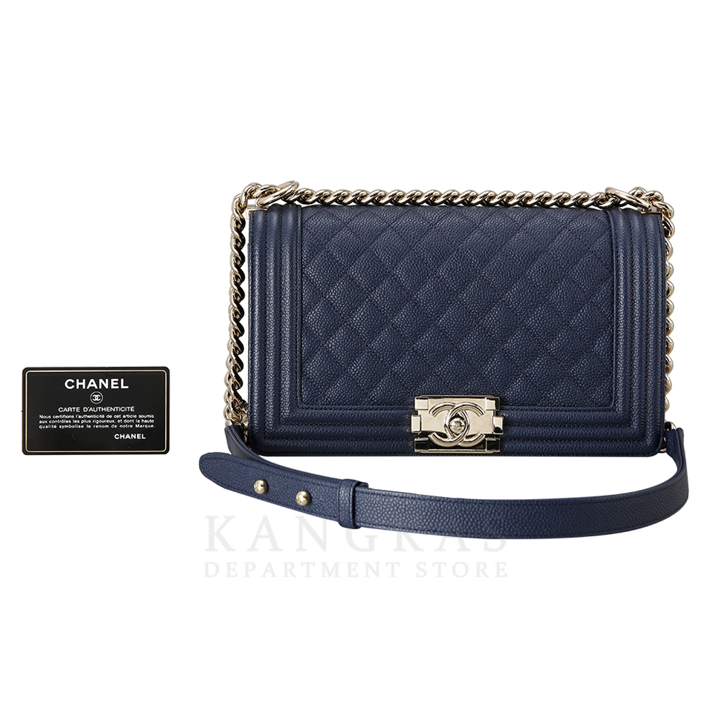 CHANEL(USED)샤넬 보이샤넬 캐비어 미듐