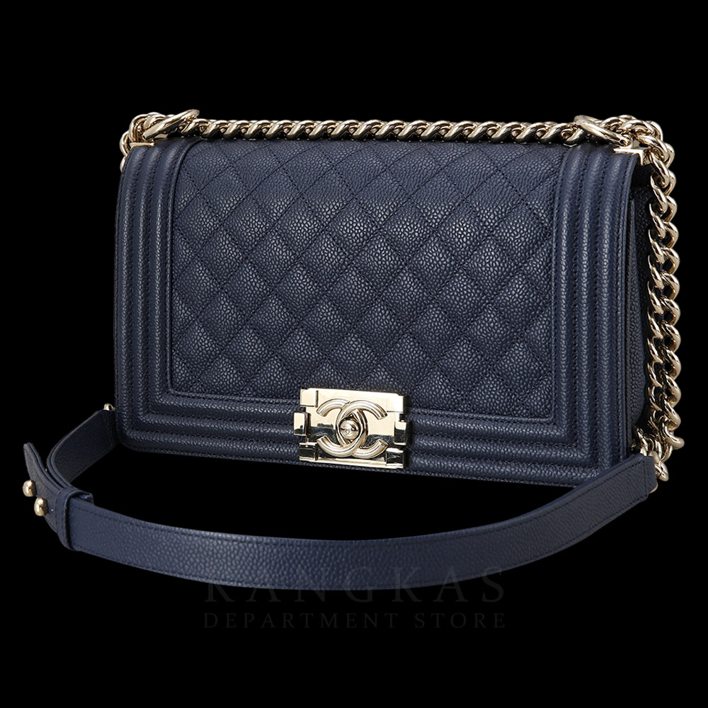 CHANEL(USED)샤넬 보이샤넬 캐비어 미듐