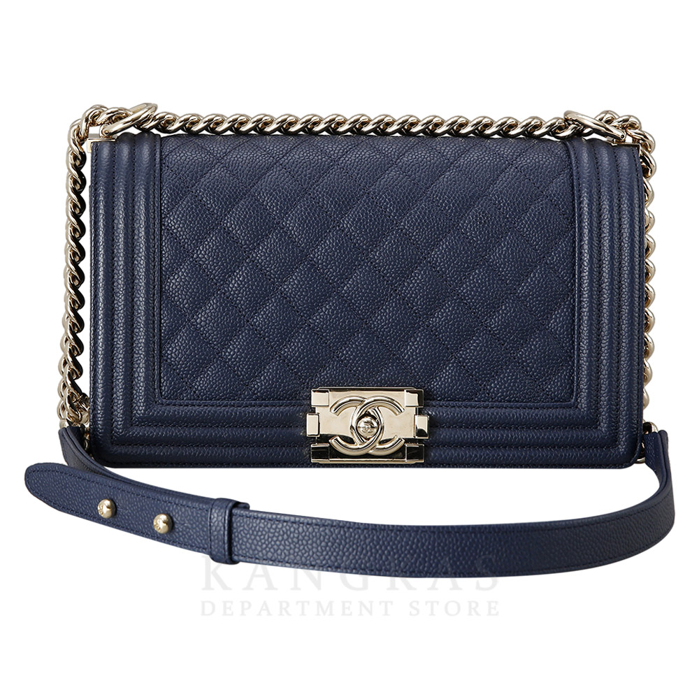 CHANEL(USED)샤넬 보이샤넬 캐비어 미듐