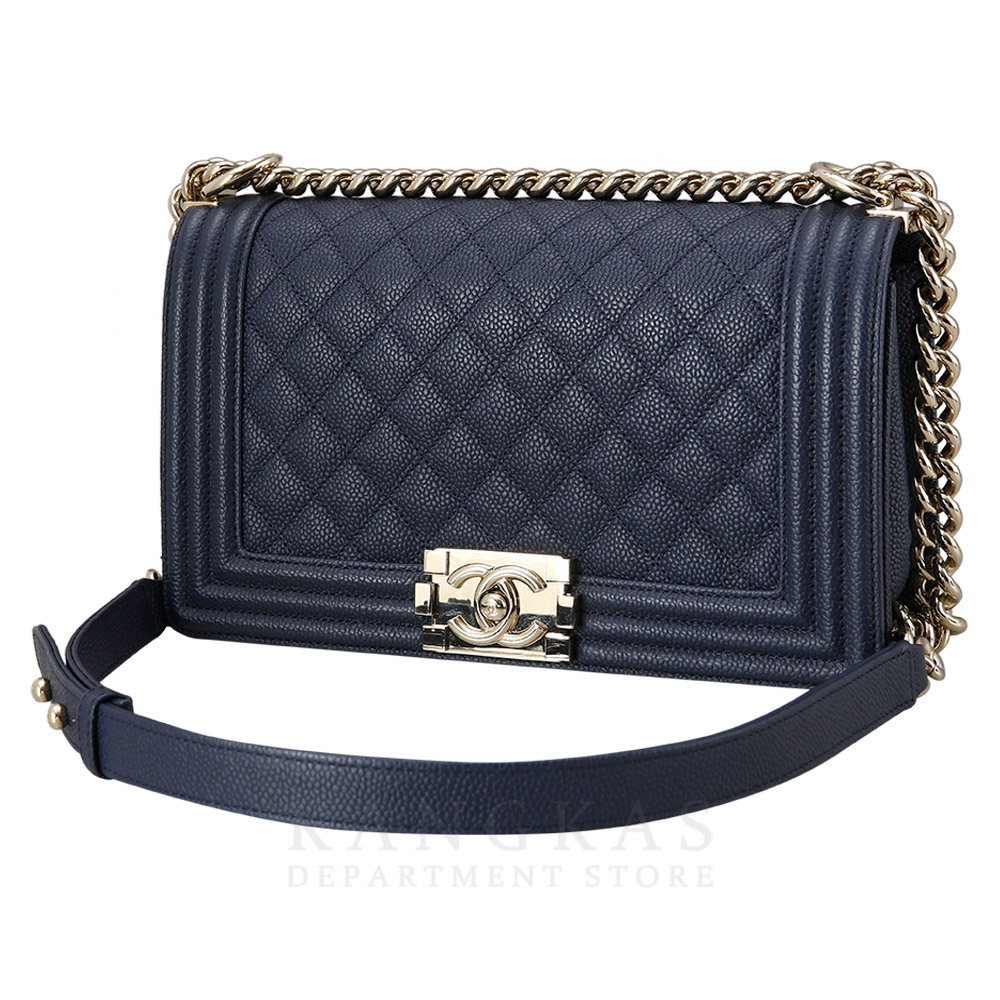 CHANEL(USED)샤넬 보이샤넬 캐비어 미듐