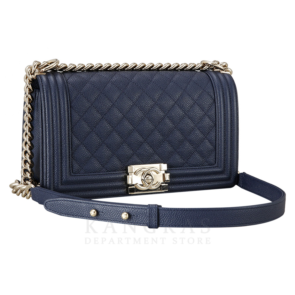 CHANEL(USED)샤넬 보이샤넬 캐비어 미듐