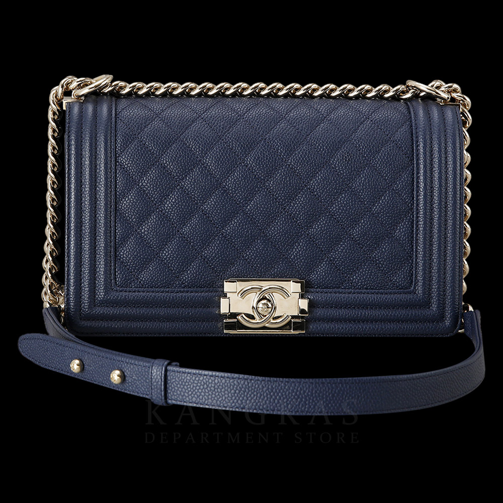 CHANEL(USED)샤넬 보이샤넬 캐비어 미듐