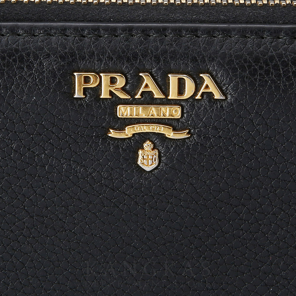 PRADA(USED)프라다 비텔로 다이노 지퍼 장지갑