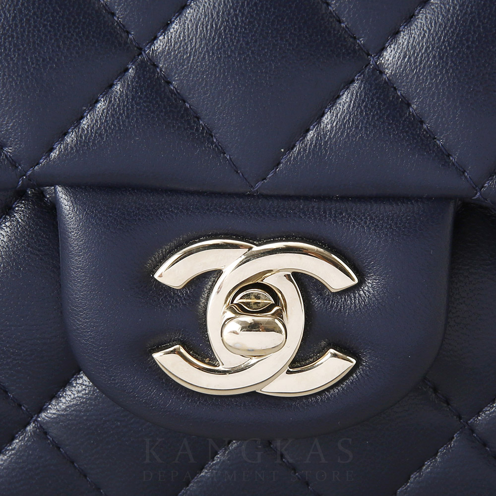 CHANEL(USED)샤넬 뉴미니 램스킨 탑핸들 크로스백