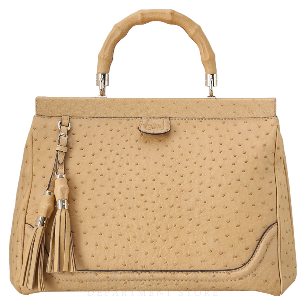 GUCCI(USED)구찌 오스트리치 뱀부 테슬백