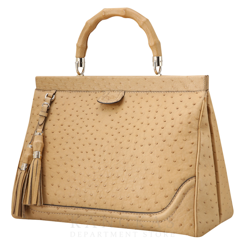 GUCCI(USED)구찌 오스트리치 뱀부 테슬백