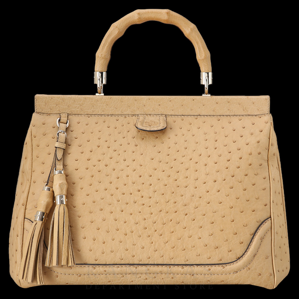 GUCCI(USED)구찌 오스트리치 뱀부 테슬백